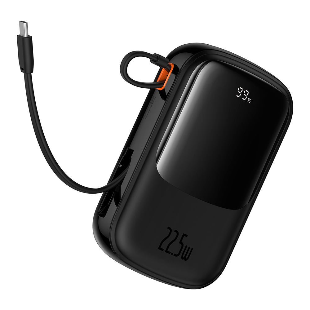 Baseus power banka Qpow Pro+ (P10067103113-00) – Lightning, 2× USB-C, USB-A, 20 000 mAh, 22,5 W, USB-C kábel, čierna KF2332576