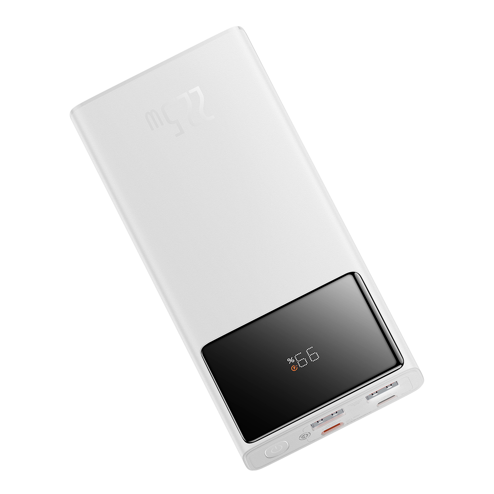 Baseus power banka Star-Lord (PPXJ100002) – 2× USB, USB-C, Micro-USB, 22,5 W, 10 000 mAh, USB-C kábel 3 A (30 cm), biela KF2332628