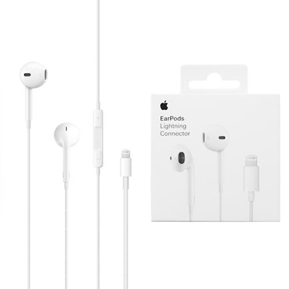 Apple originálne slúchadlá A1748 (MWTY3ZM/A) – drôtové, Lightning, do uší, mikrofón, 1,2 m, blister, biele KF2338023