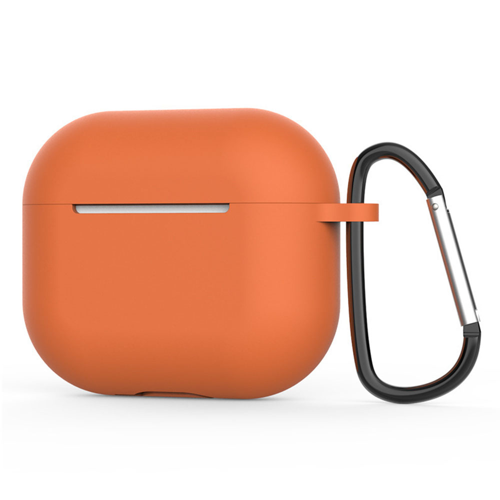 Techsuit Silicone puzdro pre AirPods 4 – ultratenké, hladké – oranžové KF2338886