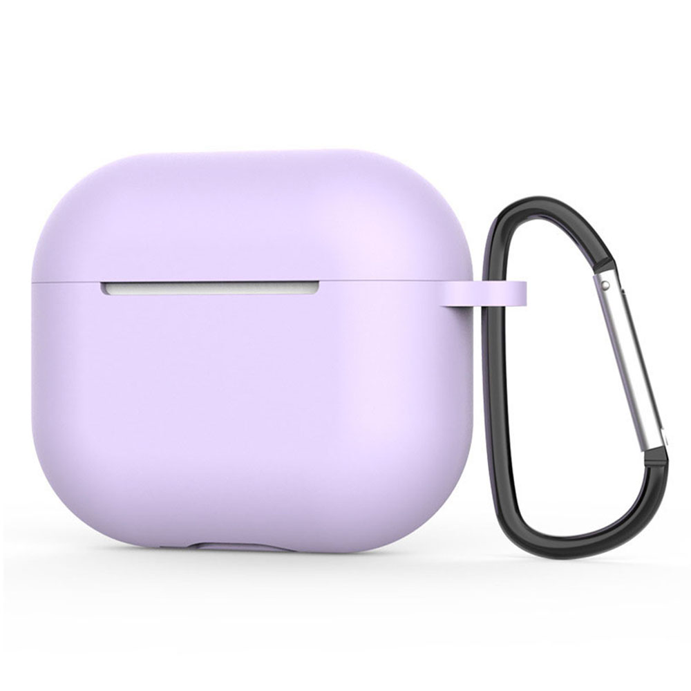 Techsuit Silicone puzdro pre AirPods 4 – ultratenké, hladké – fialové KF2338892