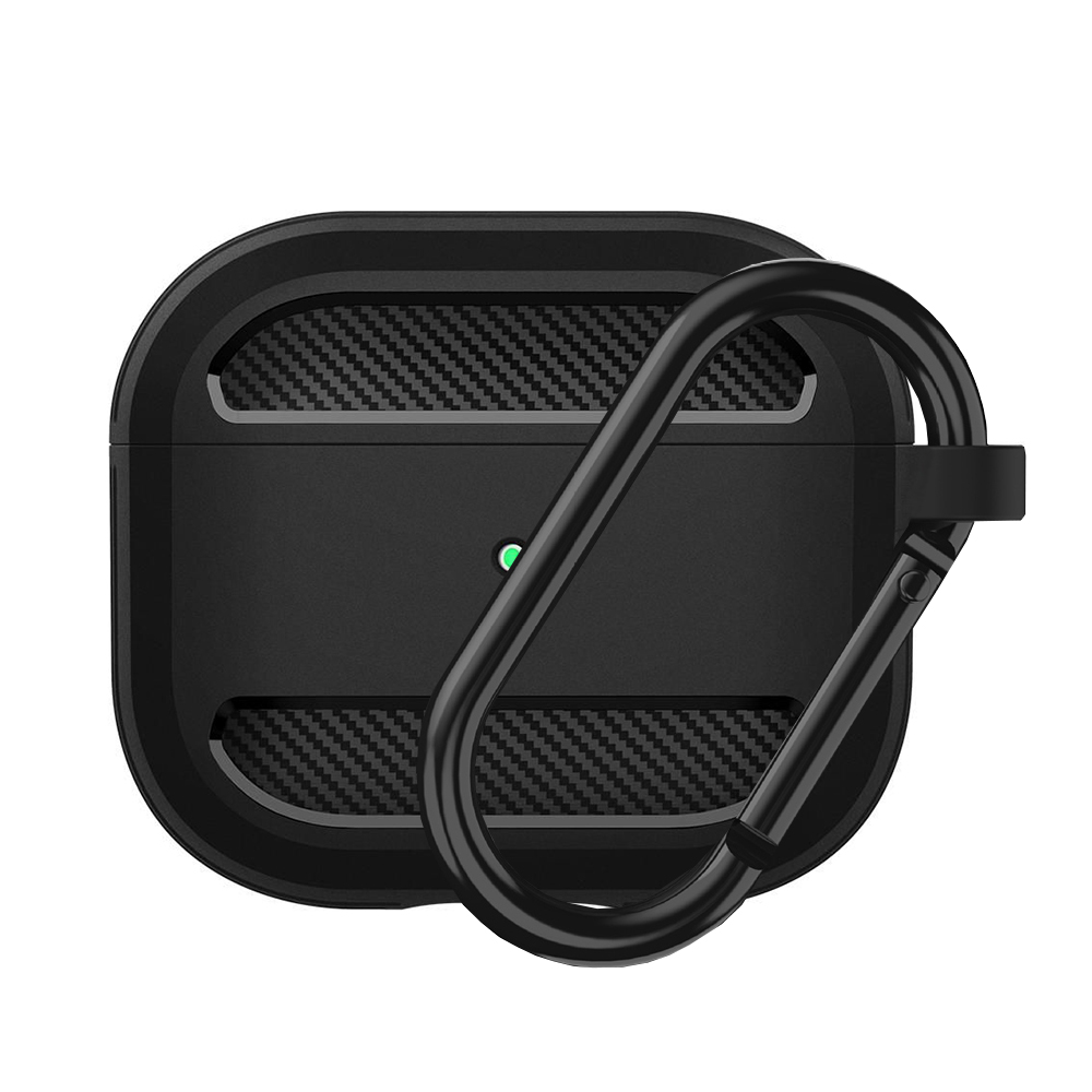 Techsuit Carbon Silicone puzdro pre AirPods 3 – čierne KF2338991