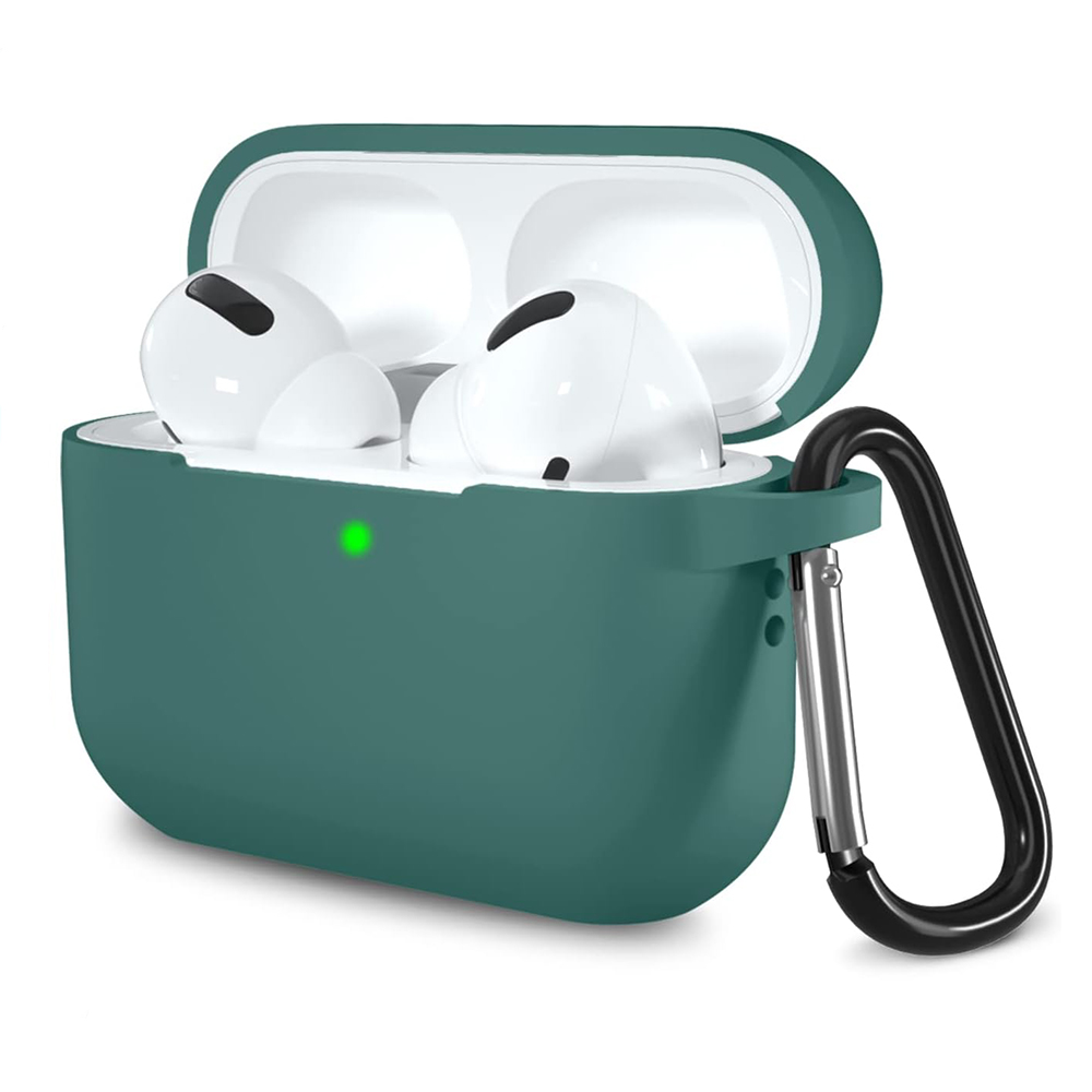 Techsuit Silicone puzdro pre AirPods Pro 1 / 2 – ultratenké, hladké – petrolejové KF2340957