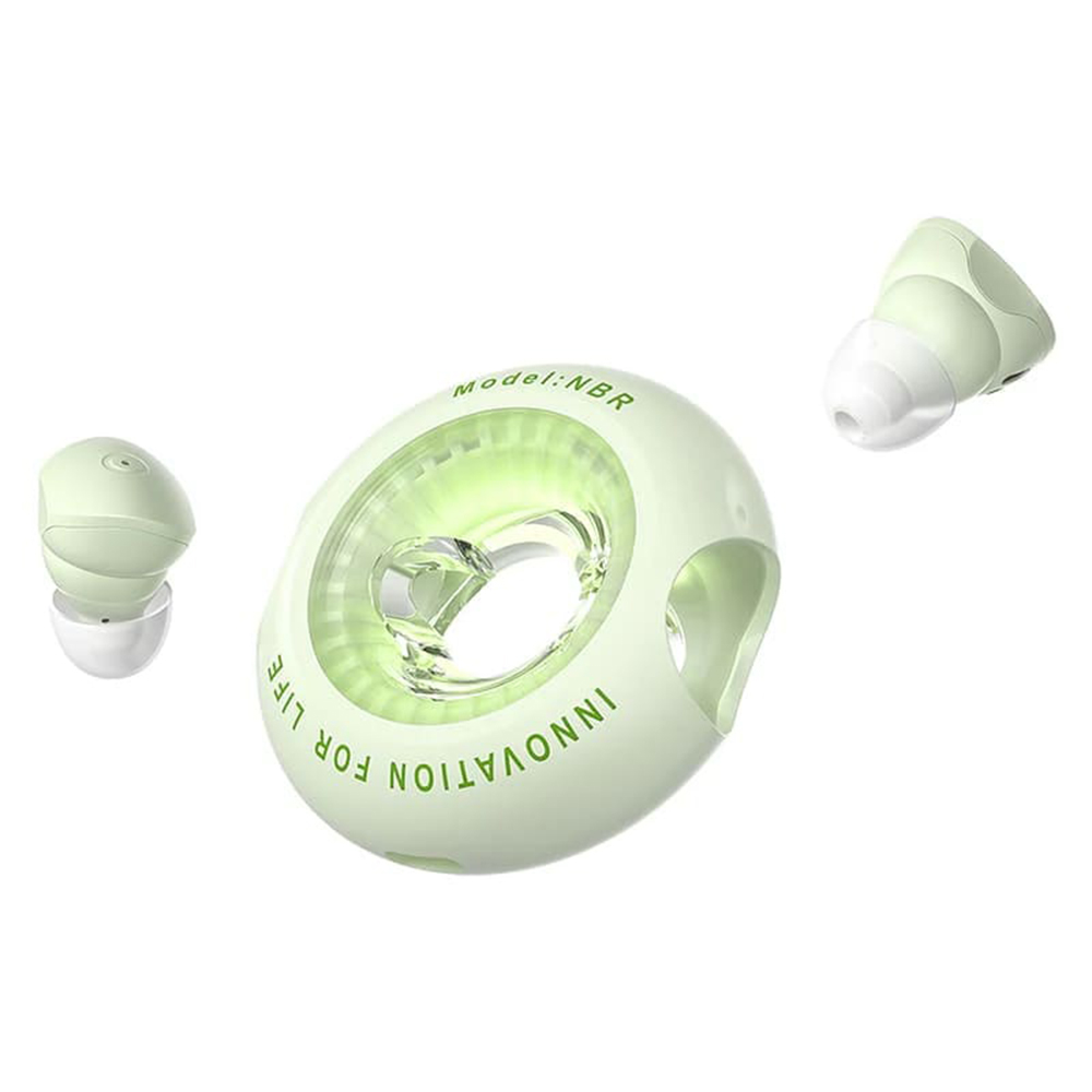 Vention Tiny T17 bezdrôtové slúchadlá – USB-C, Bluetooth 5.3, TWS, dotykové ovládanie, IPX4, Hi-Fi – zelené KF2339651