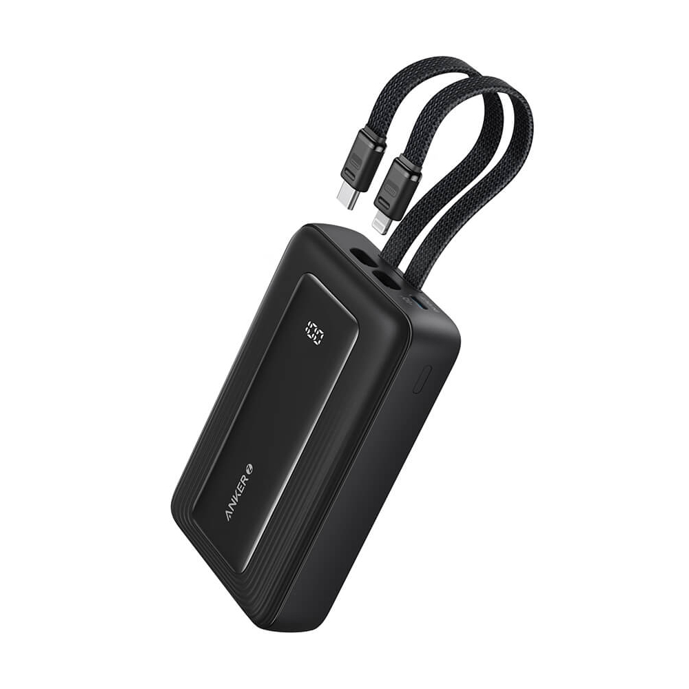 Anker power banka A1681G11 – 20 000 mAh, 30 W, Lightning, 2× USB-C, USB-A, čierna KF2341725