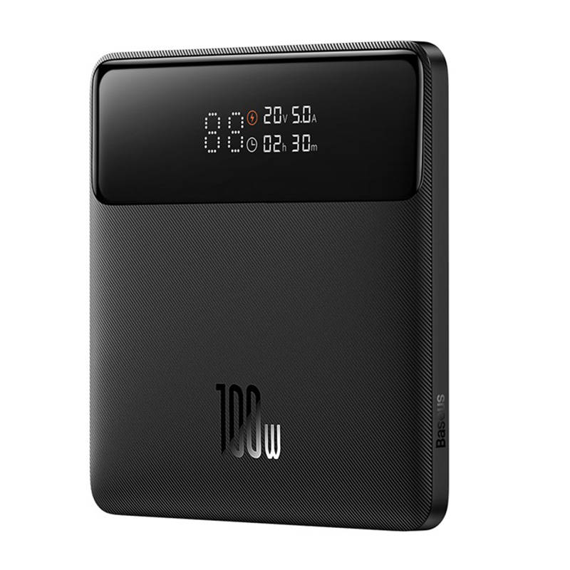 Baseus power banka Blade HD (PPBL000301) – 2× USB, 2× USB-C, 20 000 mAh, 100 W, USB-C kábel, rýchle nabíjanie, čierna KF2320482