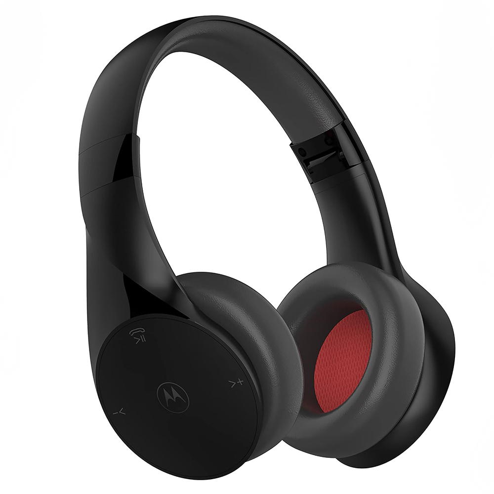 Motorola Sound Moto bezdrôtové slúchadlá – Bluetooth, na uši, multipoint, Alexa, Siri, izolácia hluku – čierne KF2344798