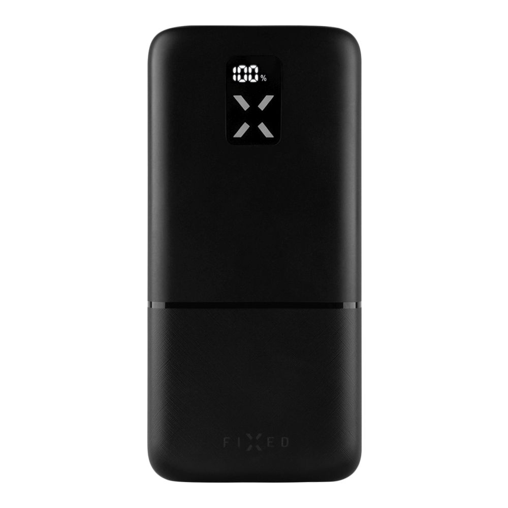 Fixed Zen 30 powerbanka (FIXZEN-30-BK) – 2× USB, USB-C, 20W, 30000mAh, LCD displej, čierna KF2341360