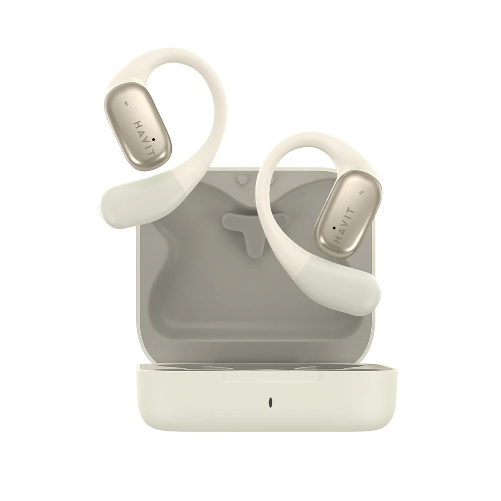 Havit bezdrôtové slúchadlá (OWS902) – otvorený dizajn, mikrofón, TWS, Bluetooth 5.3, USB-C, 400mAh, sivé KF2343614