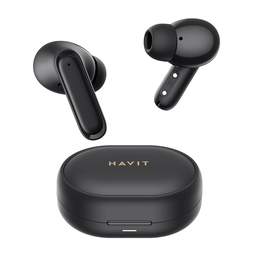 Havit bezdrôtové slúchadlá (TW950) – TWS, Bluetooth 5.3, mikrofón, ENC, USB-C, 400mAh, čierne KF2343634