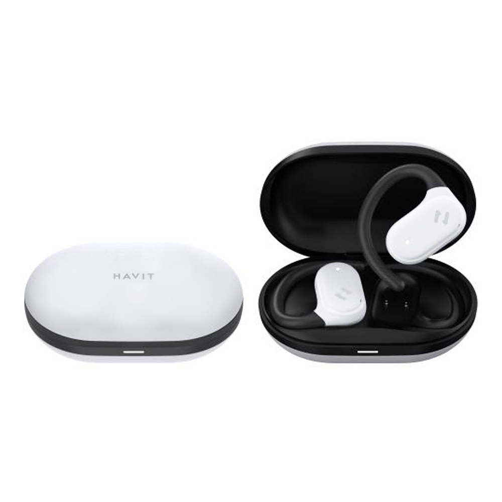 Havit bezdrôtové slúchadlá (OWS915) – TWS, Bluetooth 5.4, mikrofón, ENC, IPX5, USB-C, 1000mAh, Havit Life App, sivé KF2343746