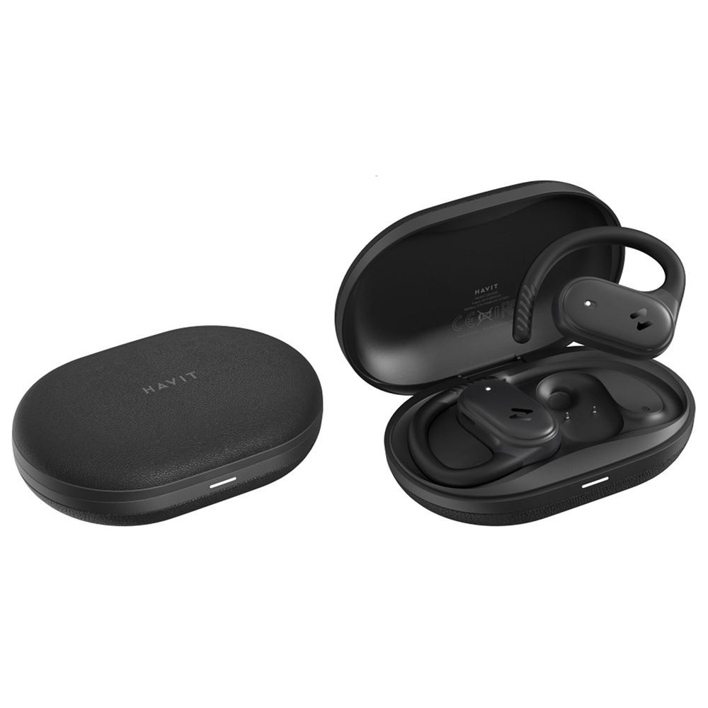 Havit bezdrôtové slúchadlá (OWS915) – TWS, Bluetooth 5.4, mikrofón, ENC, IPX5, USB-C, 1000mAh, Havit Life App, čierne KF2343747