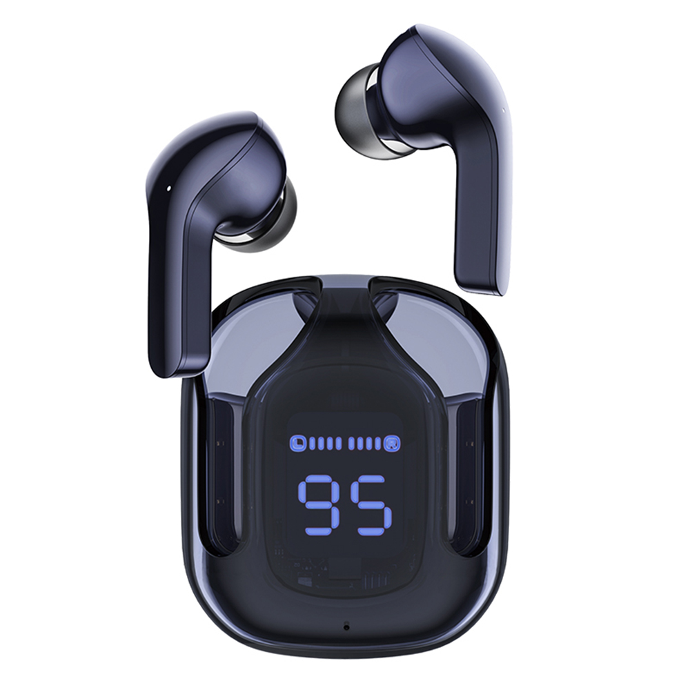 Acefast bezdrôtové slúchadlá T6 – Bluetooth 5.3, USB-C, ENC, IPX4, LED displej, 500 mAh, Sapphire Blue KF2341275