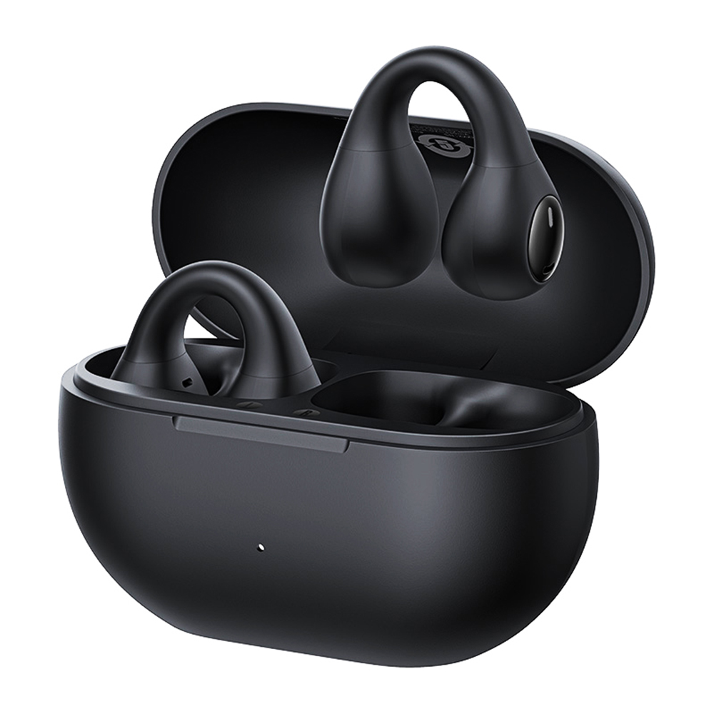 Baseus bezdrôtové slúchadlá Bass 15 Clip (A00079500113-00) – TWS, Bluetooth 5.4, ENC, otvorený dizajn, USB-C, čierne (Cluster Black) KF2344789