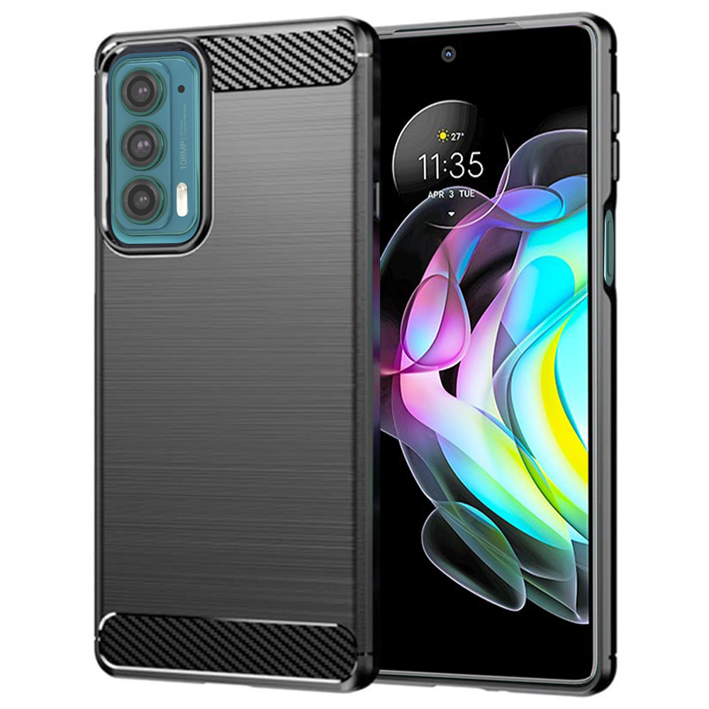 Techsuit - Carbon Silicone - Motorola Edge 20 5G - Black KF236047