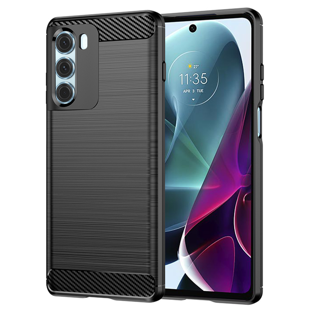 Techsuit - Carbon Silicone - Motorola Moto G200 5G / Edge S30 5G - Black KF237208