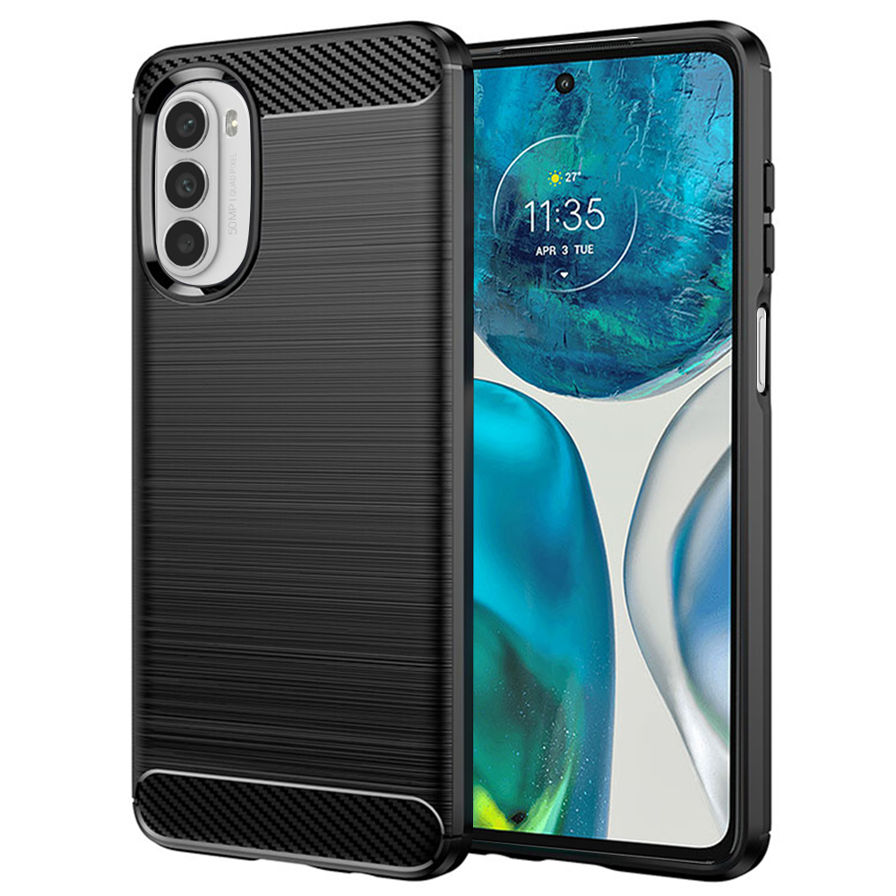 Techsuit - Carbon Silicone - Motorola Moto G52 4G / Moto G82 5G - Black KF238732