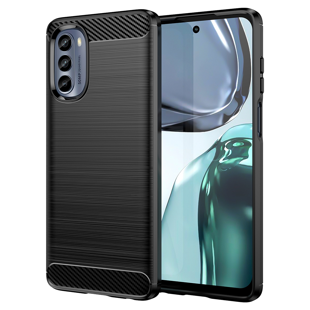 Techsuit - Carbon Silicone - Motorola Moto G62 - Black KF2310179