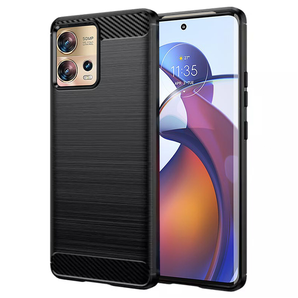 Techsuit - Carbon Silicone - Motorola Edge 30 Fusion - Black KF2310767