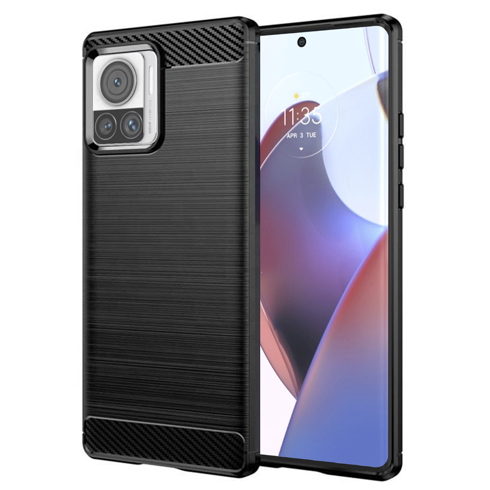 Techsuit - Carbon Silicone - Motorola Edge 30 Ultra - Black KF2311056