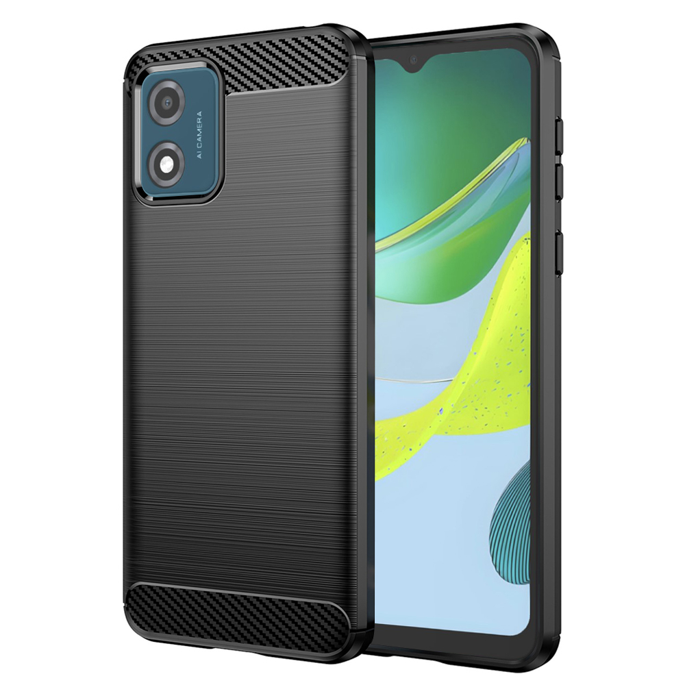 Techsuit - Carbon Silicone - Motorola Moto E13 - Black KF2311829