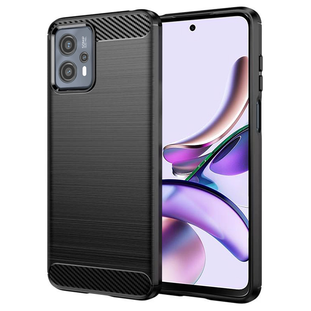 Techsuit - Carbon Silicone - Motorola Moto G13 / G23 - Black KF2313793