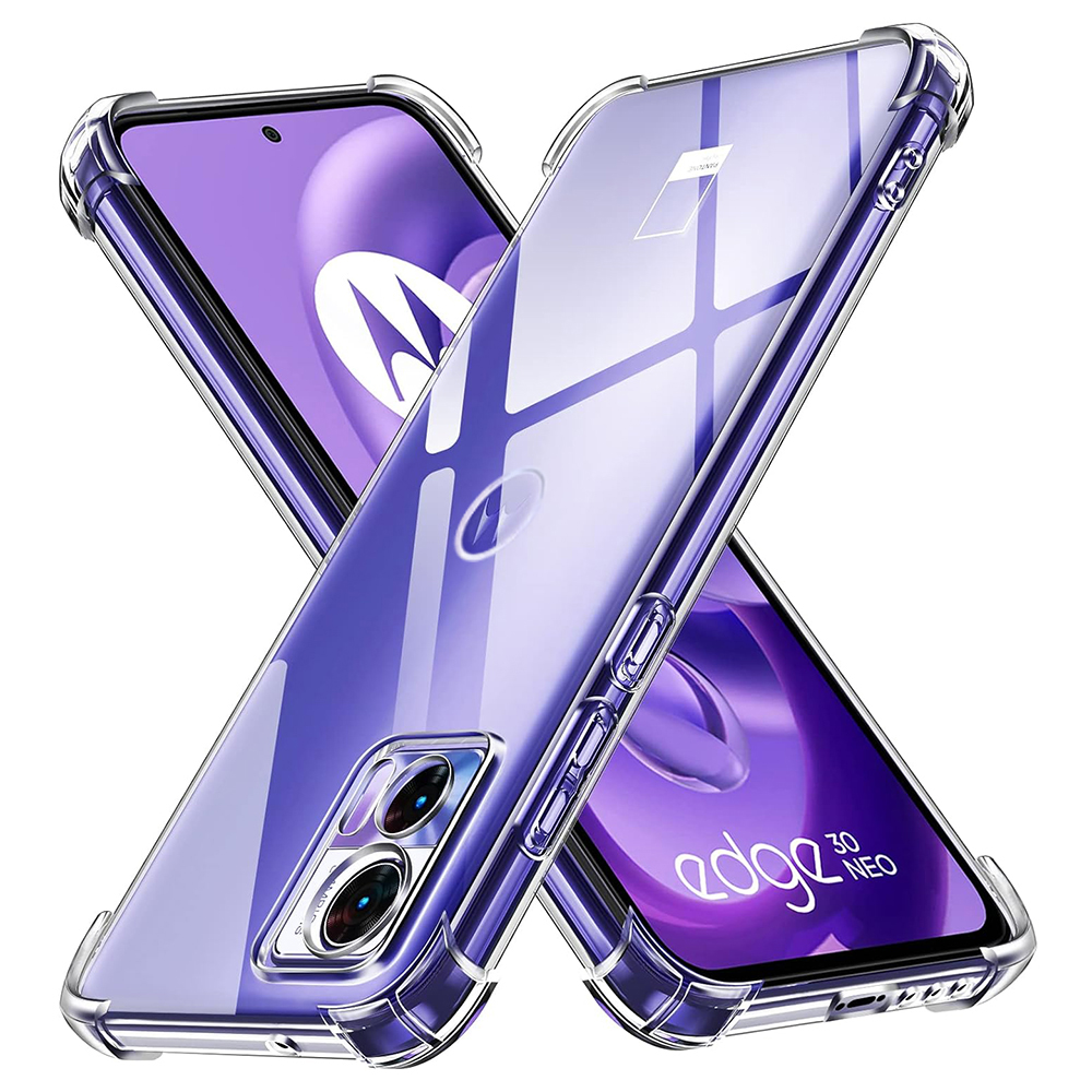 Techsuit - Shockproof Clear Silicone - Motorola Edge 30 Neo - Clear KF2317955