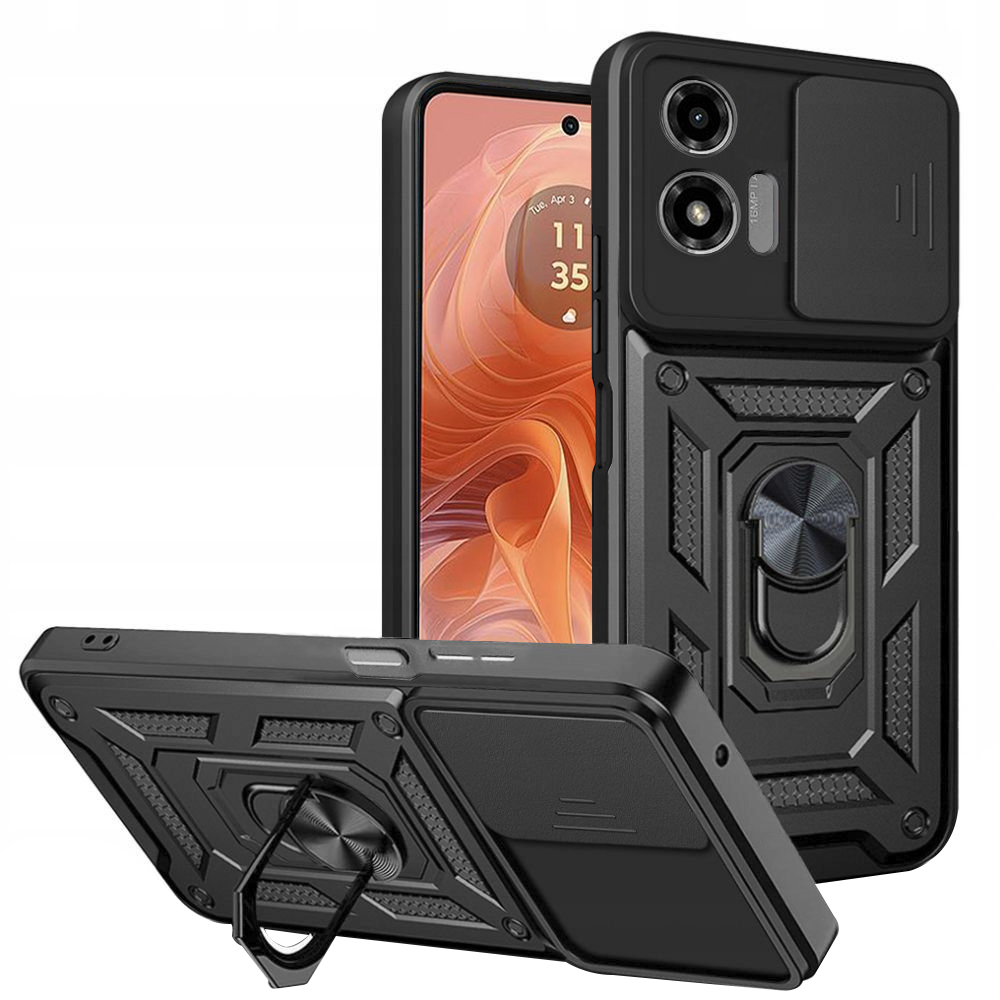Techsuit - CamShield Series - Motorola Moto G04 / Moto G04s / Moto G24 / Moto E14 - Black KF2318352