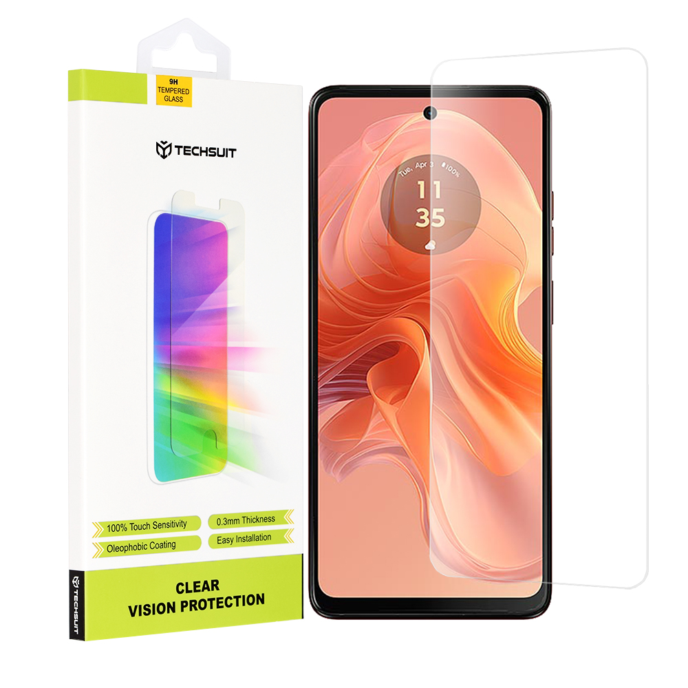 Techsuit - Clear Vision Glass - Motorola Moto G04 / Moto G04s / Moto G24 / Moto G24 Power / Moto E14 - Transparent KF2318353