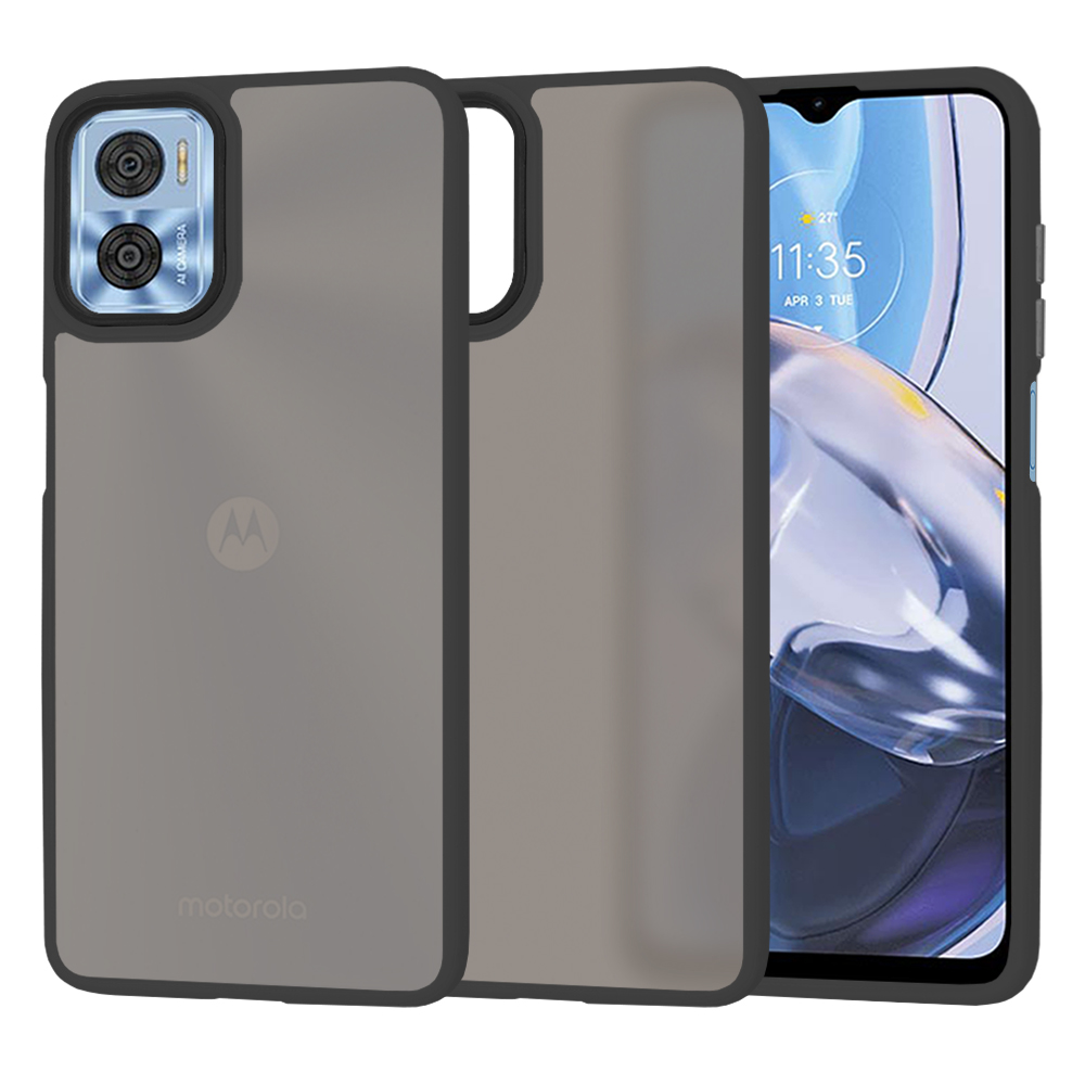 Techsuit - HaloFrost Series - Motorola Moto E22 / Moto E22i - Black KF2326233