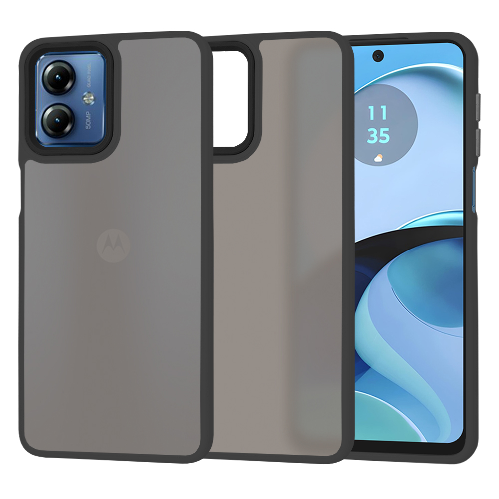 Techsuit - HaloFrost Series - Motorola Moto G14 - Black KF2326275