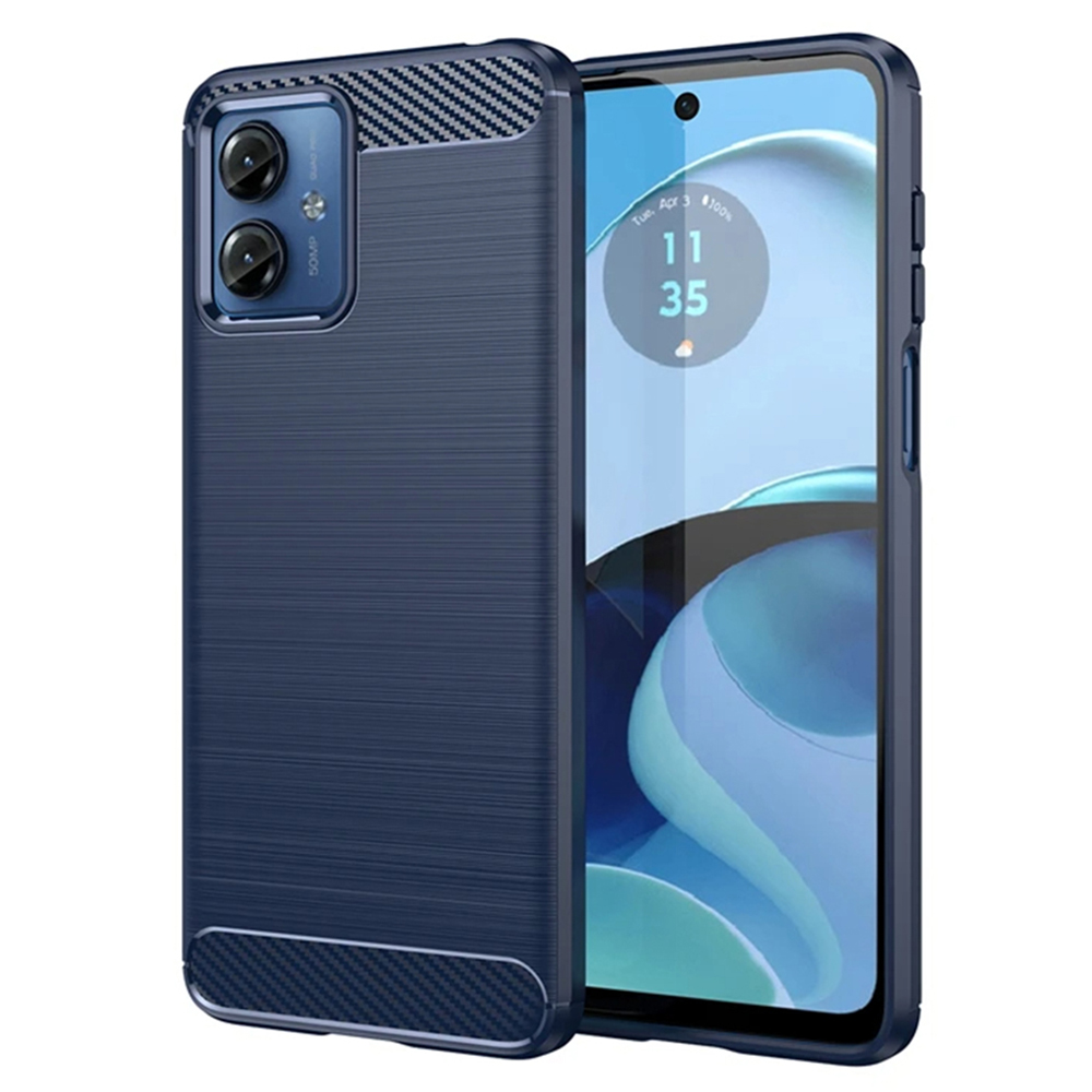 Techsuit - Carbon Silicone - Motorola Moto G14 - Blue KF2327995