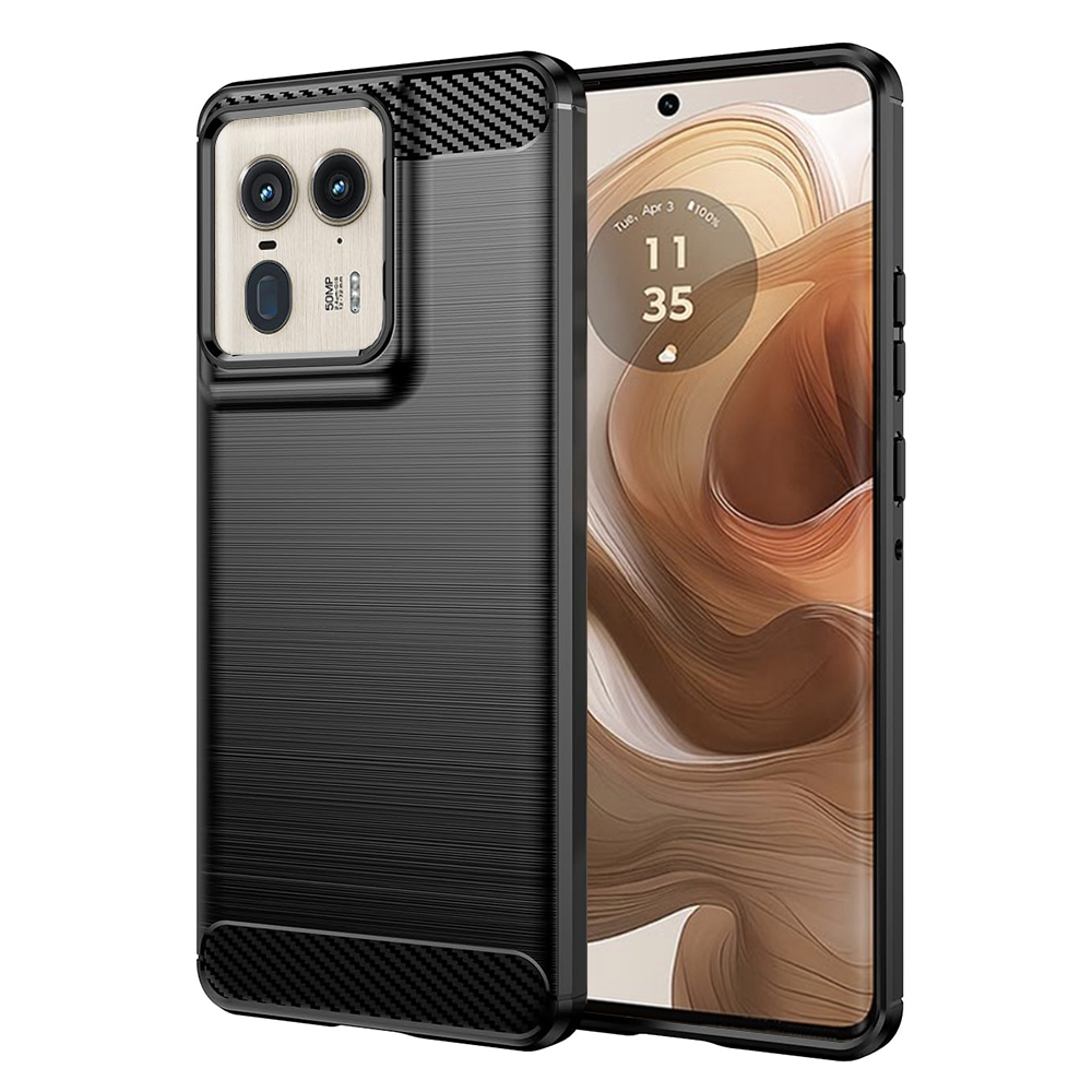 Techsuit - Carbon Silicone - Motorola Edge 50 Ultra - Black KF2328181