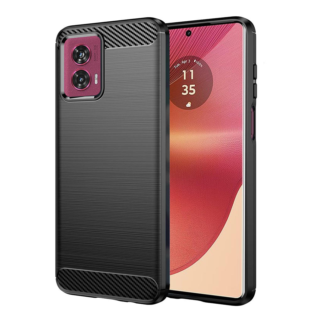 Techsuit - Carbon Silicone - Motorola Edge 50 Fusion - Black KF2328183