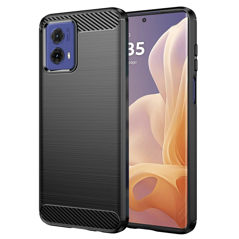 Techsuit - Carbon Silicone - Motorola Moto G85 - Black KF2332358
