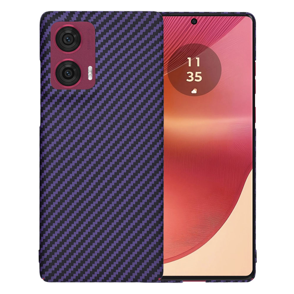 Techsuit - Carbonite FiberShell - Motorola Edge 50 Fusion - Purple KF2332930