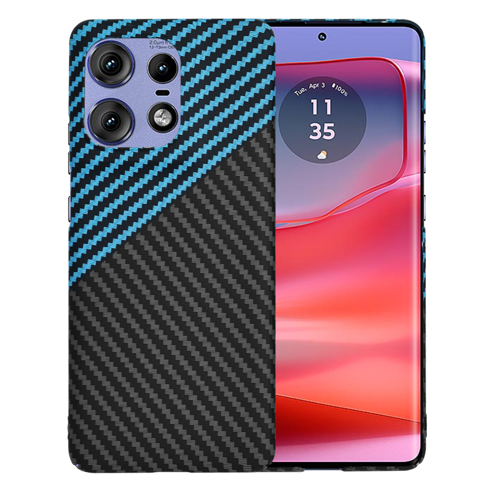 Techsuit - Carbonite FiberShell - Motorola Edge 50 Pro - Blue Pulse KF2333424