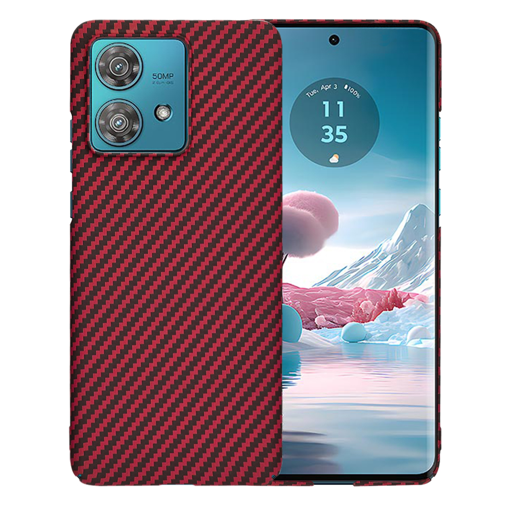 Techsuit - Carbonite FiberShell - Motorola Edge 40 Neo - Red KF2333733