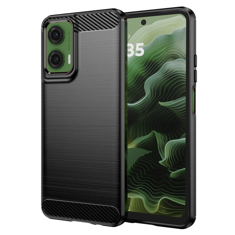 Techsuit - Carbon Silicone - Motorola Moto G35 - Black KF2338375