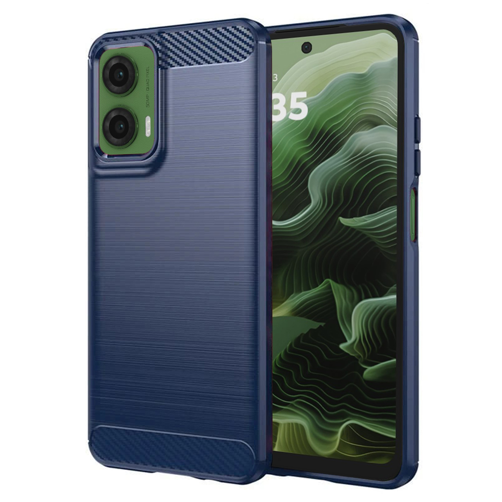 Techsuit - Carbon Silicone - Motorola Moto G35 - Blue KF2338376