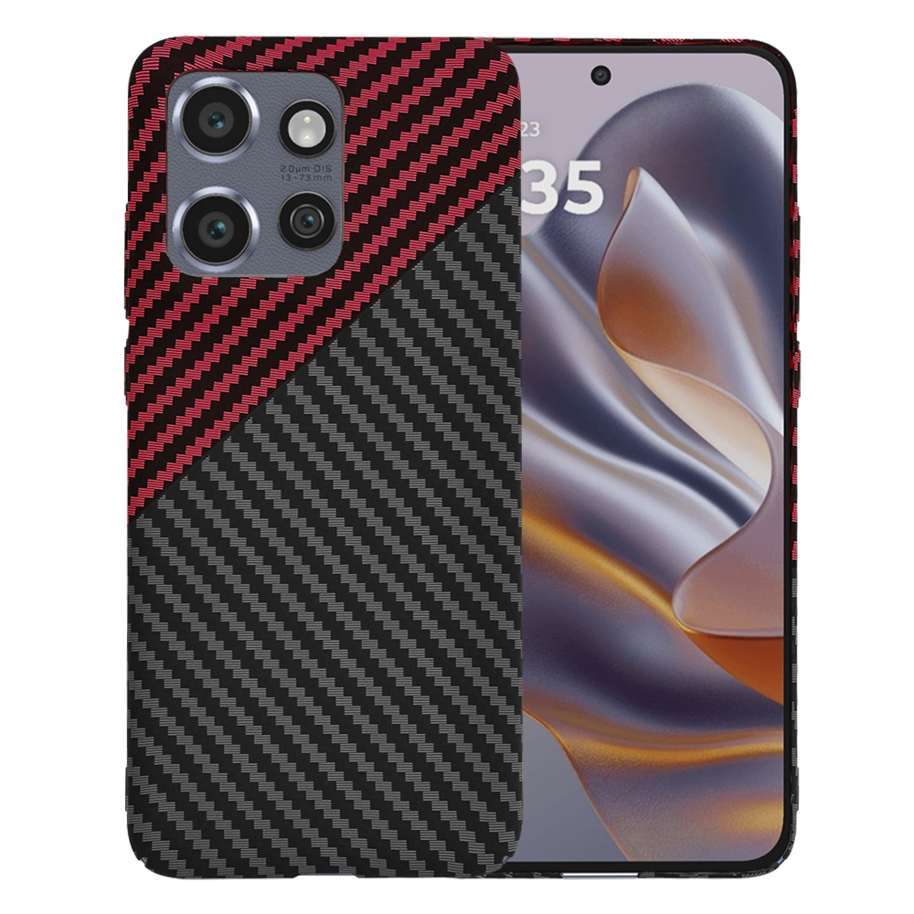 Techsuit - Carbonite FiberShell - Motorola Edge 50 Neo / Motorola ThinkPhone 25 - Red Vortex KF2339153