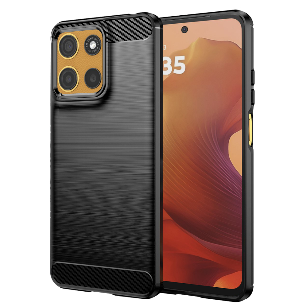Techsuit - Carbon Silicone - Motorola Moto G15 / G15 Power - Black KF2345338