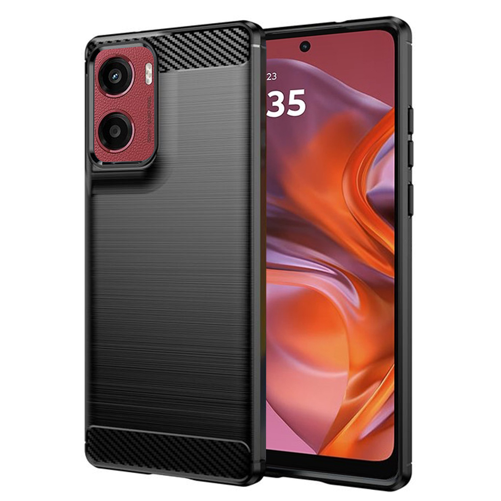 Techsuit - Carbon Silicone - Motorola Moto G05 / E15 - Black KF2345339