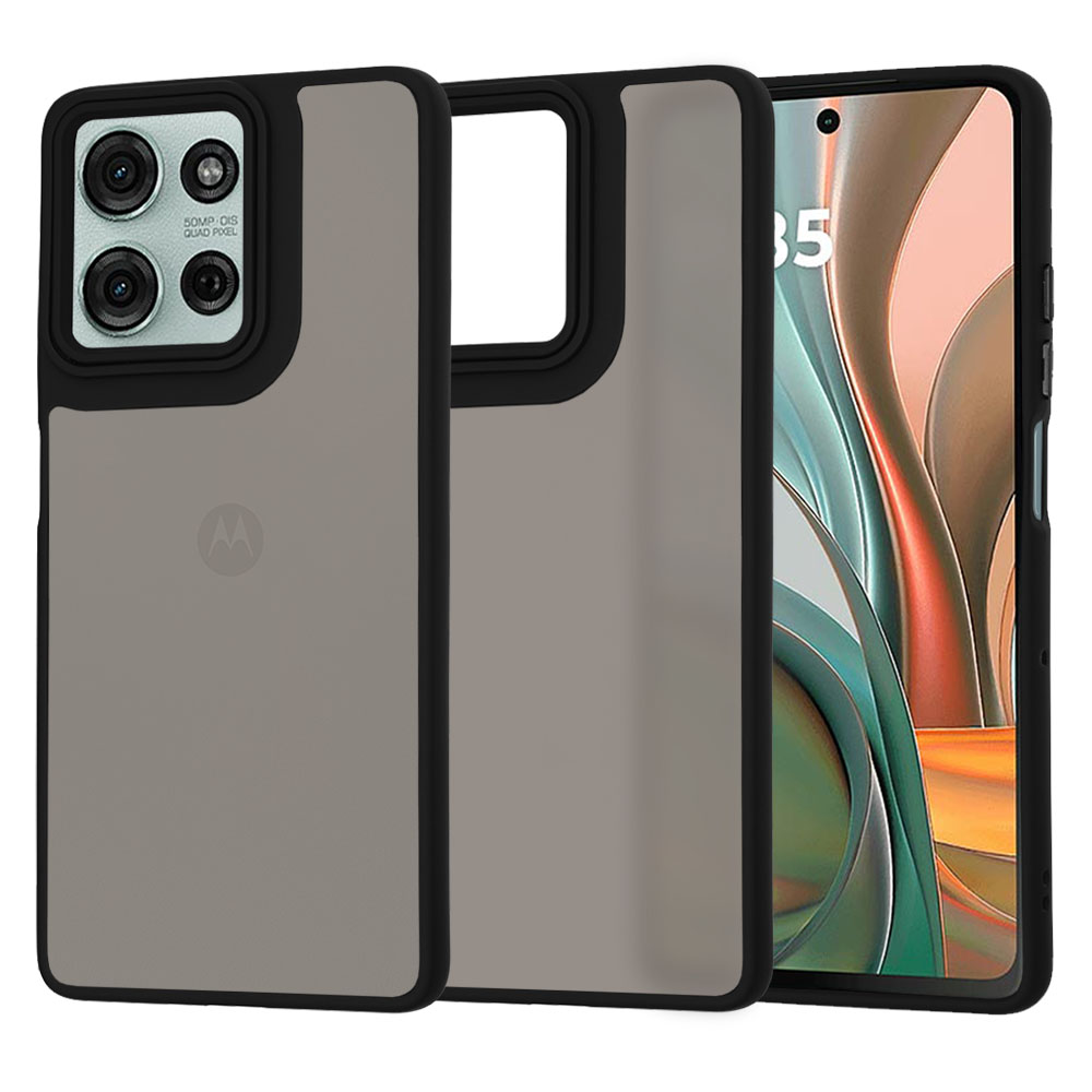 Techsuit - HaloFrost Series - Motorola Moto G75 - Smoke Black KF2345165