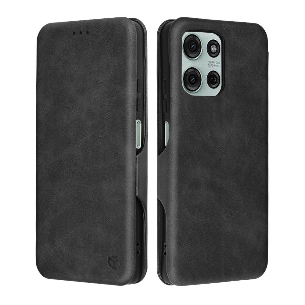 Techsuit Safe Wallet Plus knižkové puzdro na Motorola Moto G75 – čierne KF2341195