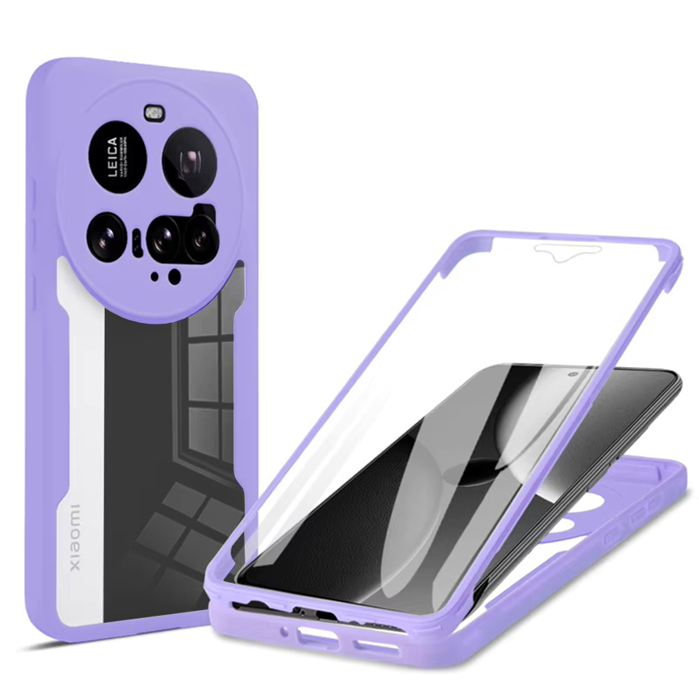 Techsuit - ColorVerse 360 Series + Screen Protector 360° obal so sklom na Xiaomi 15 Ultra - fialový KF2347339