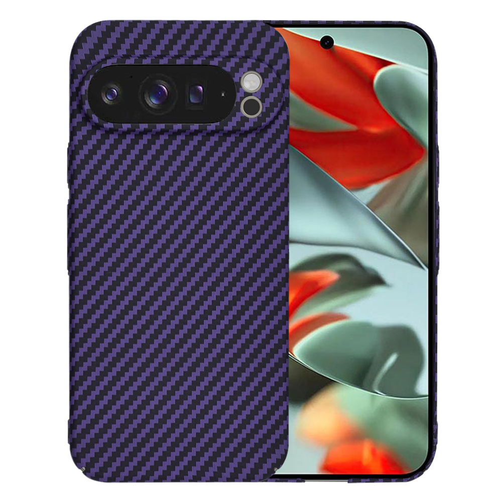 Techsuit - Carbonite FiberShell odolný obal na Google Pixel 9 Pro XL - fialový KF2332960