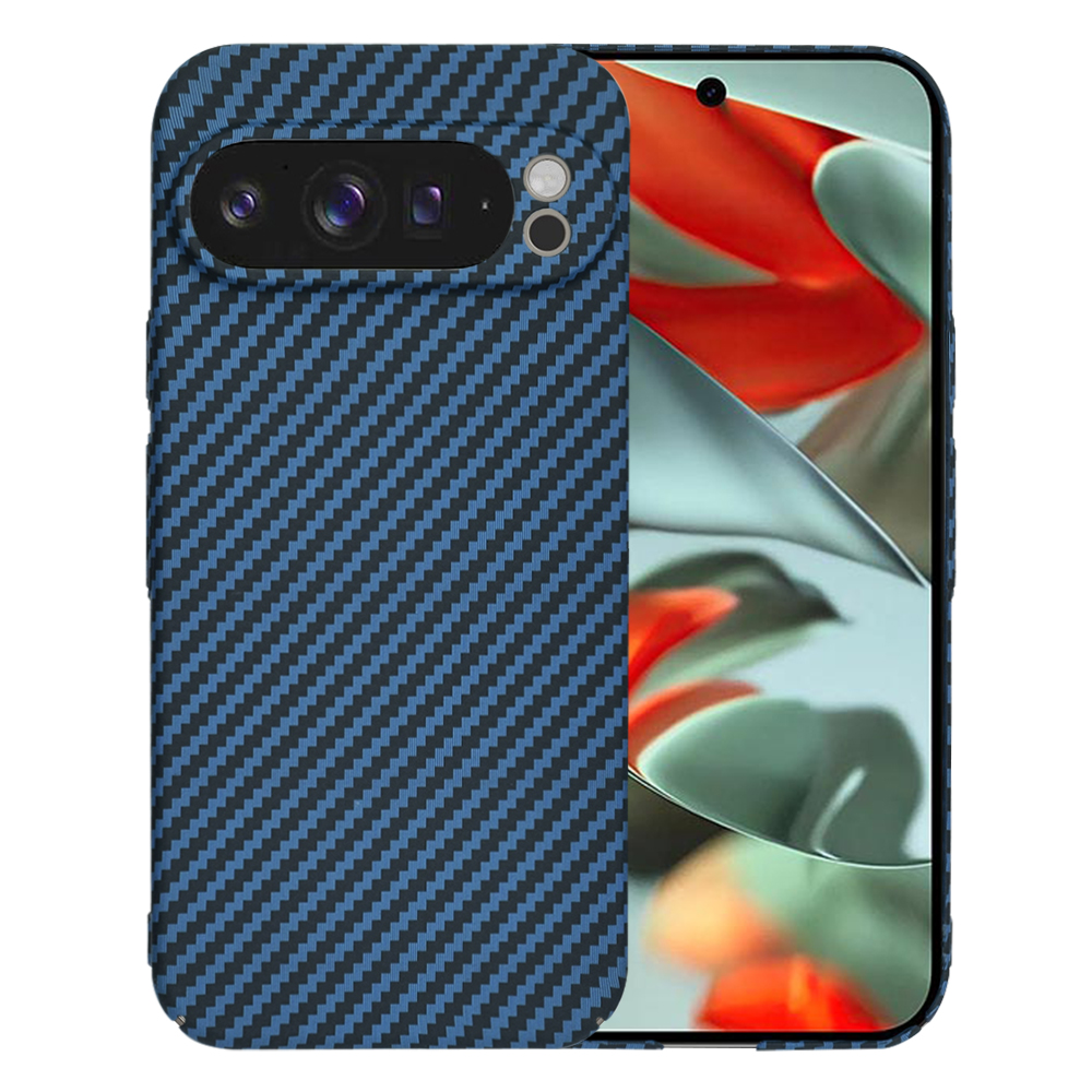 Techsuit - Carbonite FiberShell odolný obal na Google Pixel 9 Pro XL - cyan KF2332961