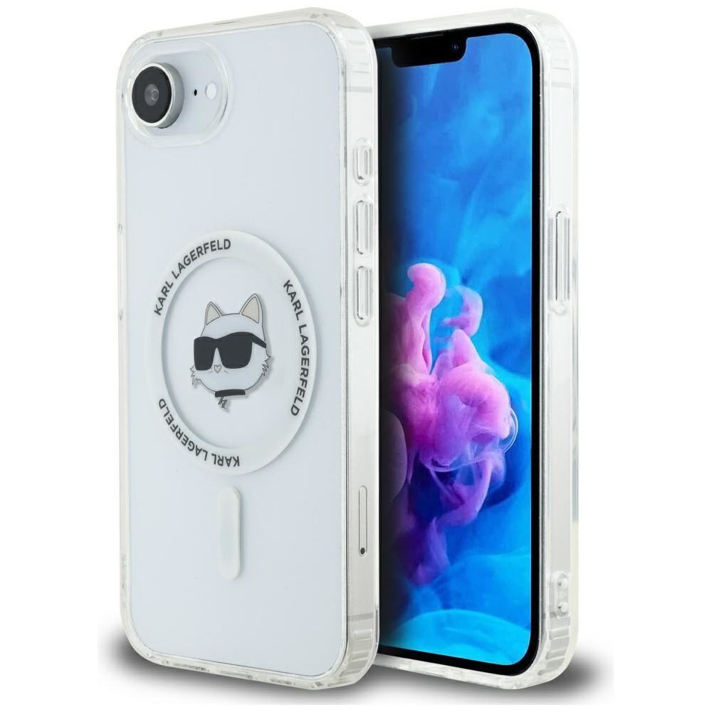 Karl Lagerfeld Karl Lagerfeld - IML MagSafe obal na iPhone 16e - biely KF2347932