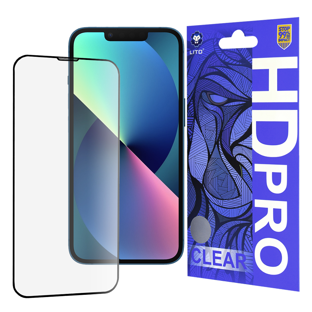 Lito - HD Pro Clear - iPhone 13 / iPhone 13 Pro / iPhone 14 - Black KF2330355